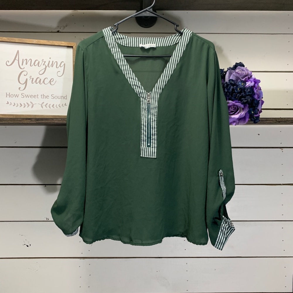 Notations 3/4 Sleeve Blouse